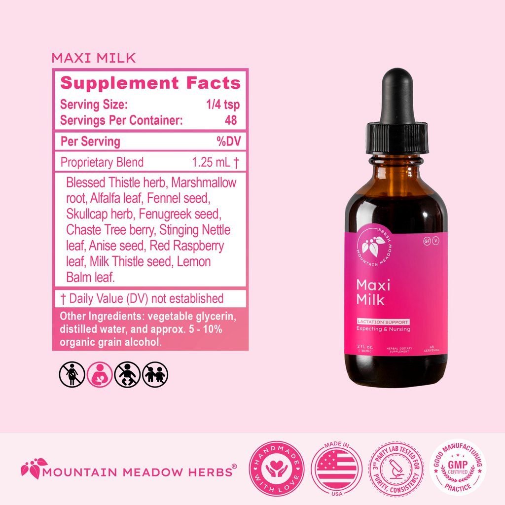 Maxi Milk Lactation Aid 2oz | Mountain Meadow Herbs